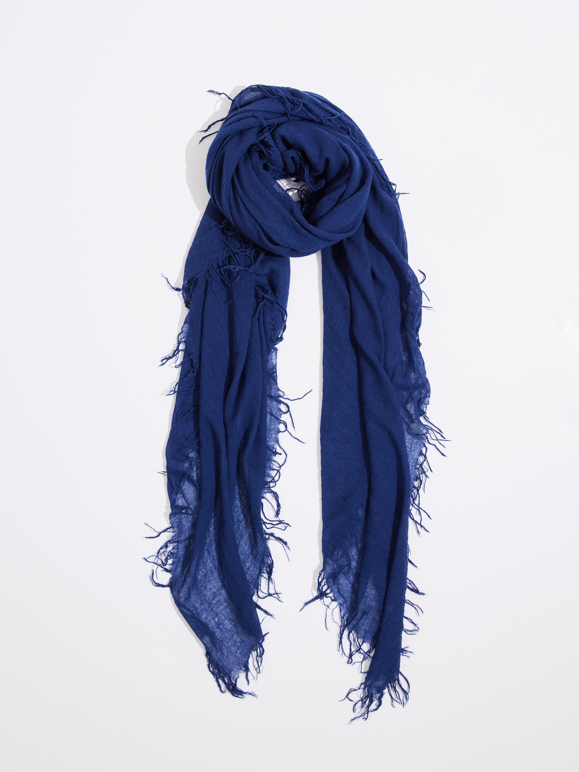 Chan Luu Solid Scarf With Fringe Edges